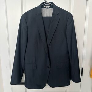 J.Ferrar Slim Fit 3-piece Suit Navy Blue